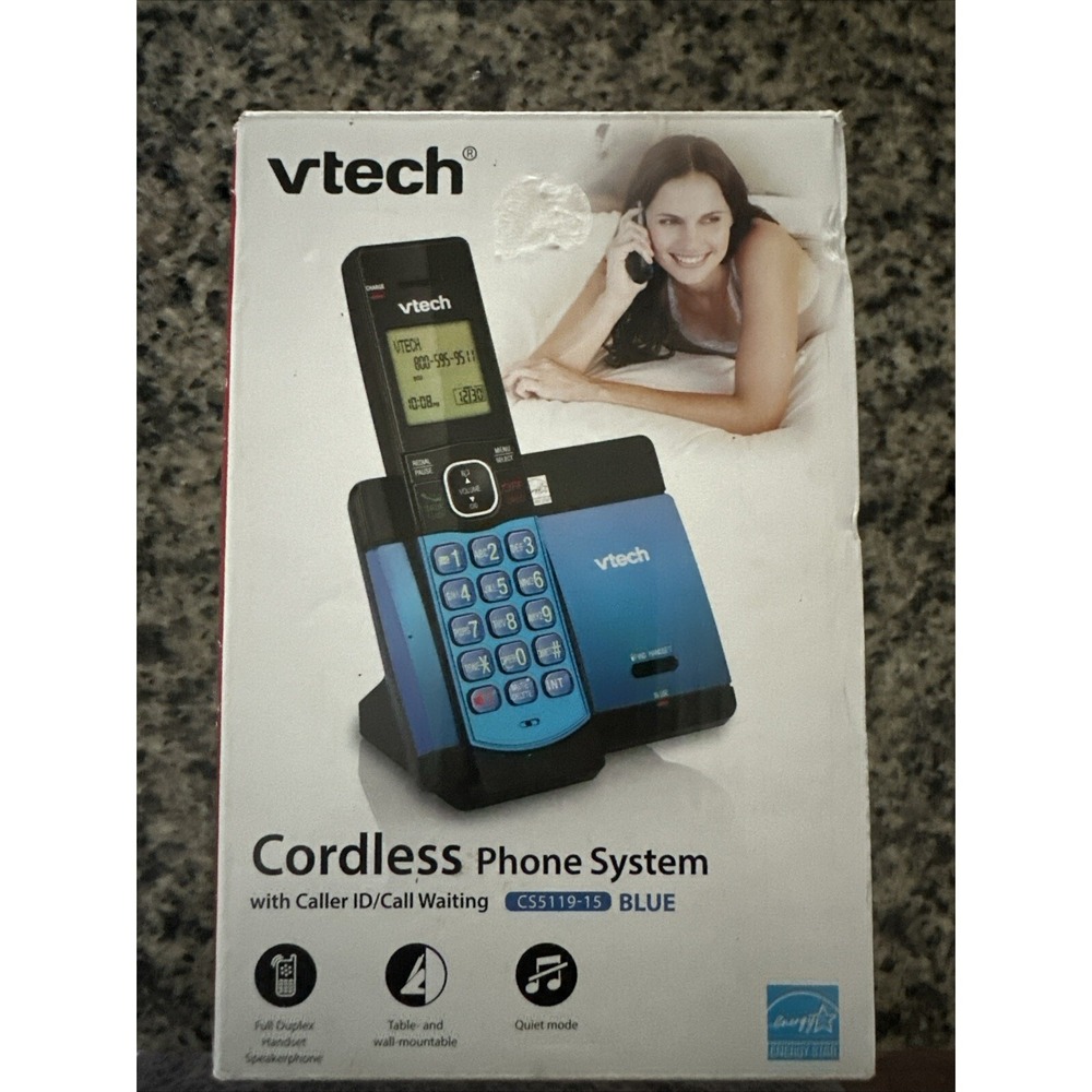VTech DECT 6.0 Expandable Cordless Phone with One Handset - CS5119-16